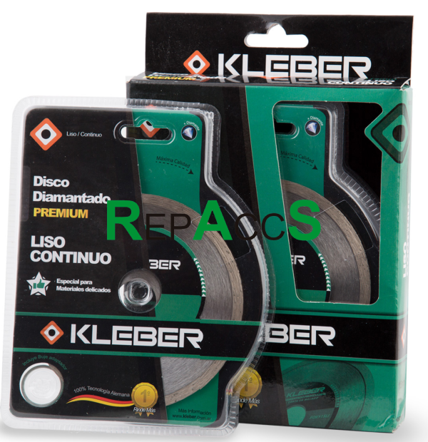 ID700C - DISCO DIAMANTADO LISO "KLEBER" 180MM.