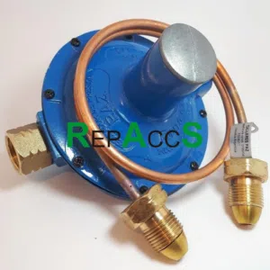 REGULADOR CON 1 FLEXIBLE P/TUBO DE 45 KG