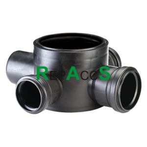 EMPALME DE ACC HORIZ.C/SAL.63MM ENTR.50MM - DURATOP