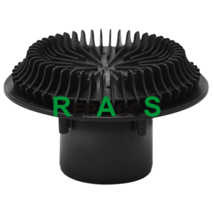 ERV110 - EMBUDO REDONDO VERTICAL PARA MEMBRANA DE 110MM.